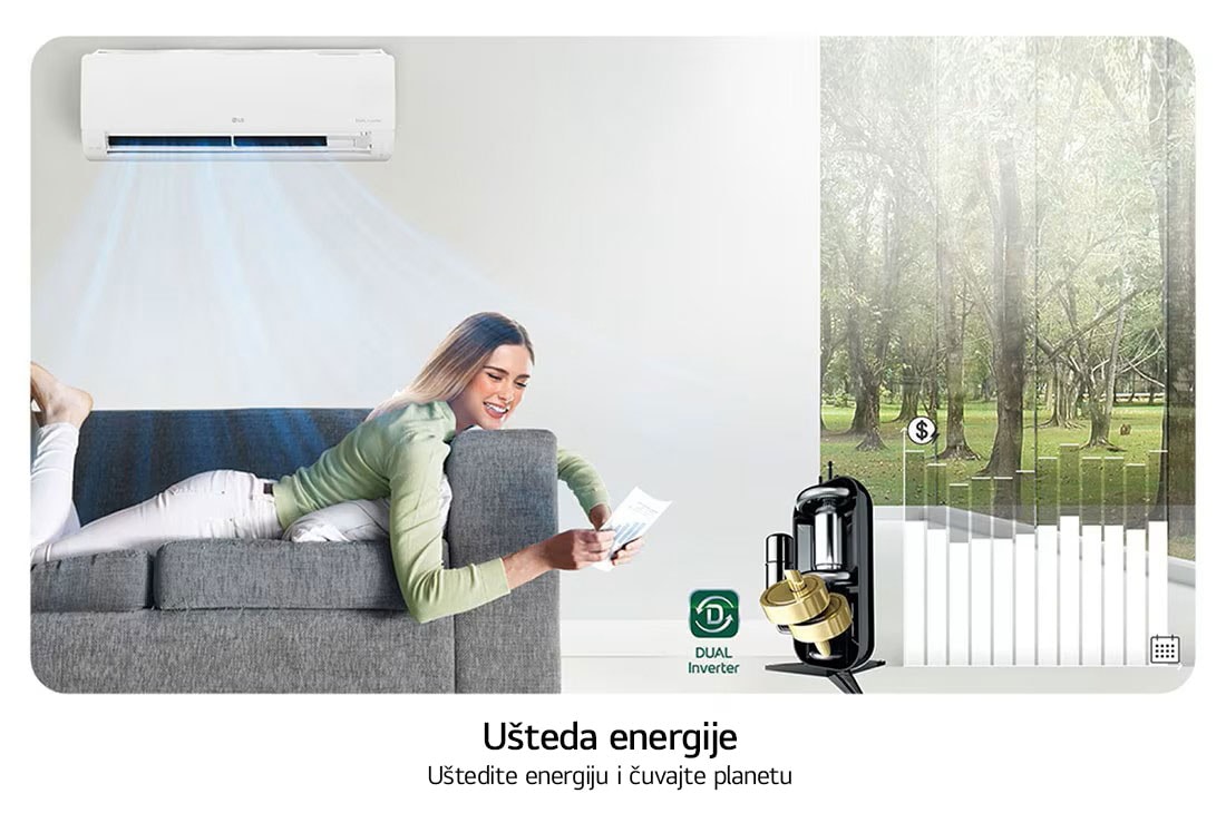LG 7,0 kW DUALCOOL Special Single Split inverterski klima-uređaj, EZ24CYN, thumbnail 15