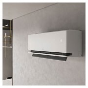 LG 3,7 kW DUALCOOL AI Air Special Single Split klima-uređaj, LG AI klima-uređaj sa otvorenom lopaticom na kome se prikazuje 18°C, P12SND, thumbnail 5