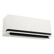 LG 3,7 kW DUALCOOL AI Air Special Single Split klima-uređaj, Prikaz sa prednje strane iz donjeg levog ugla LG AI klima-uređaja sa otvorenom donjom lopaticom, P12SND, thumbnail 7
