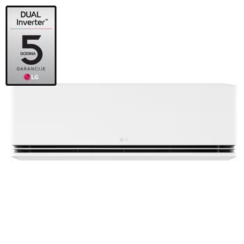 Prikaz sa prednje strane LG 9000 BTU DUALCOOL AI Air single split klima-uređaja H09S1PA.NS11