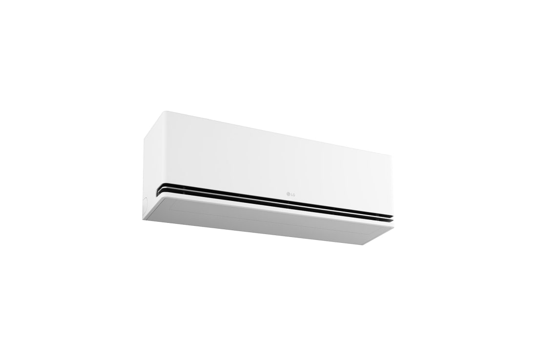 LG 3,2 kW DUALCOOL Nordic AI Air Deluxe single split klima-uređaj, Prikaz sa prednje strane iz donjeg levog ugla LG AI klima-uređaja, NH09SP, thumbnail 10