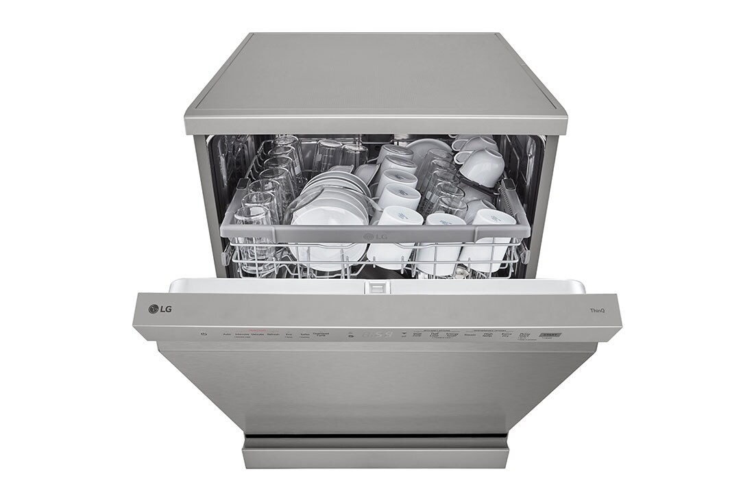 LG QuadWash™ Parna mašina za pranje sudova sa TrueSteam™ tehnologijom, 14 kompleta , top prospective view, DF242FPS, thumbnail 11