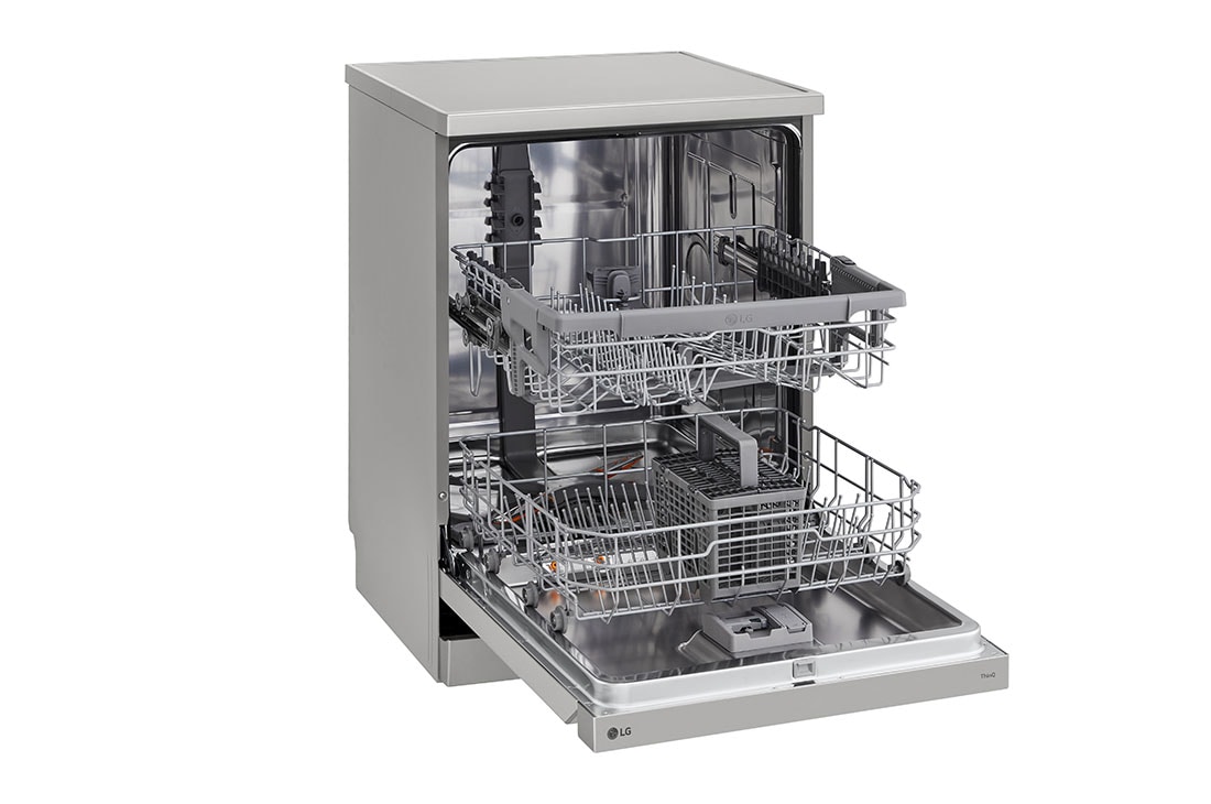 LG QuadWash™ Parna mašina za pranje sudova sa TrueSteam™ tehnologijom, 14 kompleta , left side view, DF242FPS, thumbnail 4