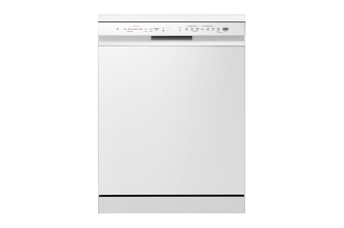LG QuadWash™ Mašina za pranje sudova sa TrueSteam™ tehnologijom pare, set od 14 kompleta, ThinQ™, WiFi funkcija , front view, DF242FWS