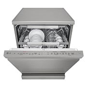 LG QuadWash™ Mašina za pranje sudova sa TrueSteam™ tehnologijom pare, vrata sa automatskim otvaranjem, set za 14 kompleta, ThinQ™, WiFi funkcija, top prespective view, DF455HPS, thumbnail 12