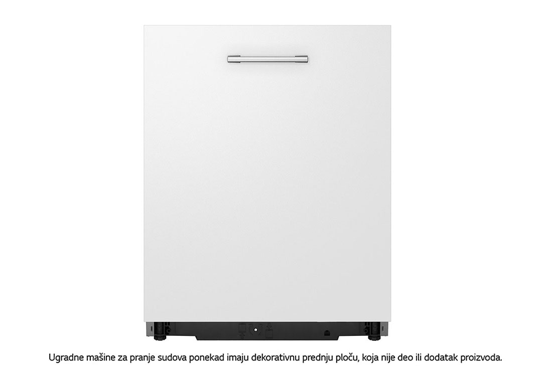 LG QuadWash™ Ugradne parna mašina za pranje sudova sa TrueSteam™ tehnologijom pare, vrata sa automatskim otvaranjem, set za 14 kompleta, ThinQ™  WiFi funkcija, Pogled spreda, DB365TXS