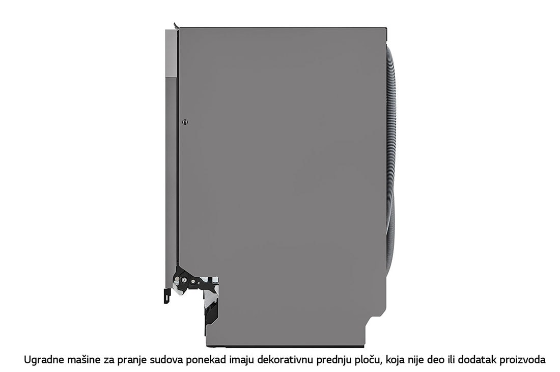 LG QuadWash™ Ugradne parna mašina za pranje sudova sa TrueSteam™ tehnologijom pare, vrata sa automatskim otvaranjem, set za 14 kompleta, ThinQ™  WiFi funkcija, Bočni pogled, DB475TXS, thumbnail 15