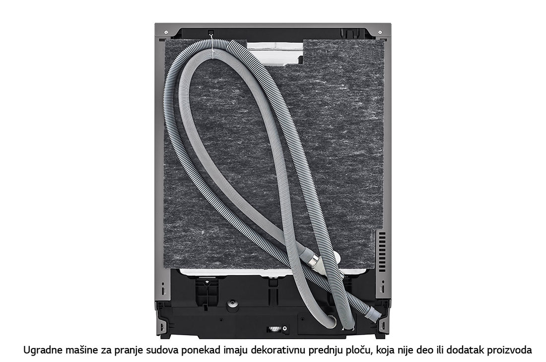 LG QuadWash™ Ugradne parna mašina za pranje sudova sa TrueSteam™ tehnologijom pare, vrata sa automatskim otvaranjem, set za 14 kompleta, ThinQ™  WiFi funkcija, Zadnja strana, DB475TXS, thumbnail 16