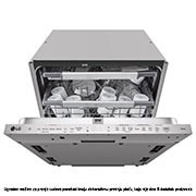 LG QuadWash™ Ugradne parna mašina za pranje sudova sa TrueSteam™ tehnologijom pare, vrata sa automatskim otvaranjem, set za 14 kompleta, ThinQ™  WiFi funkcija, Pogled na bubanj, DB475TXS, thumbnail 4