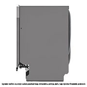 LG QuadWash™ Ugradne parna mašina za pranje sudova sa TrueSteam™ tehnologijom pare, vrata sa automatskim otvaranjem, set za 14 kompleta, ThinQ™  WiFi funkcija, Bočni pogled, DB475TXS, thumbnail 15