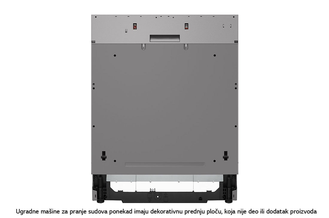 LG QuadWash™ Ugradne parna mašina za pranje sudova, set za 14 kompleta, ThinQ™ WiFi funkcija, Front view, DB242TX