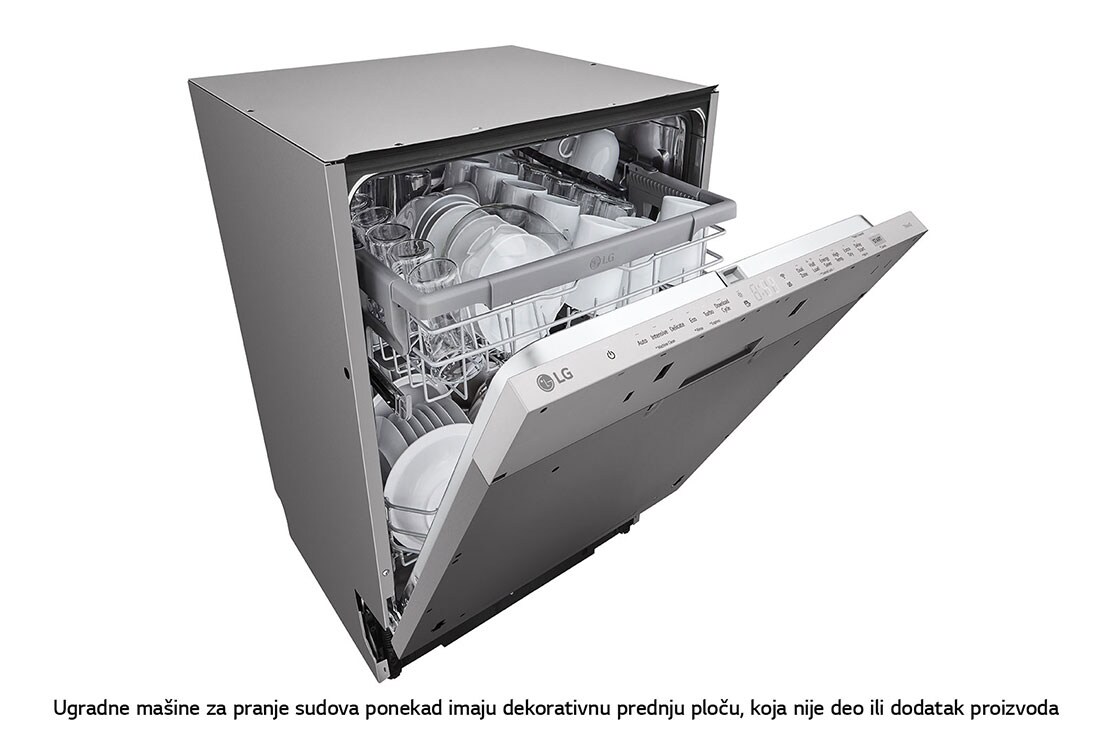 LG QuadWash™ Ugradne parna mašina za pranje sudova, set za 14 kompleta, ThinQ™ WiFi funkcija, Detail, DB242TX, thumbnail 11