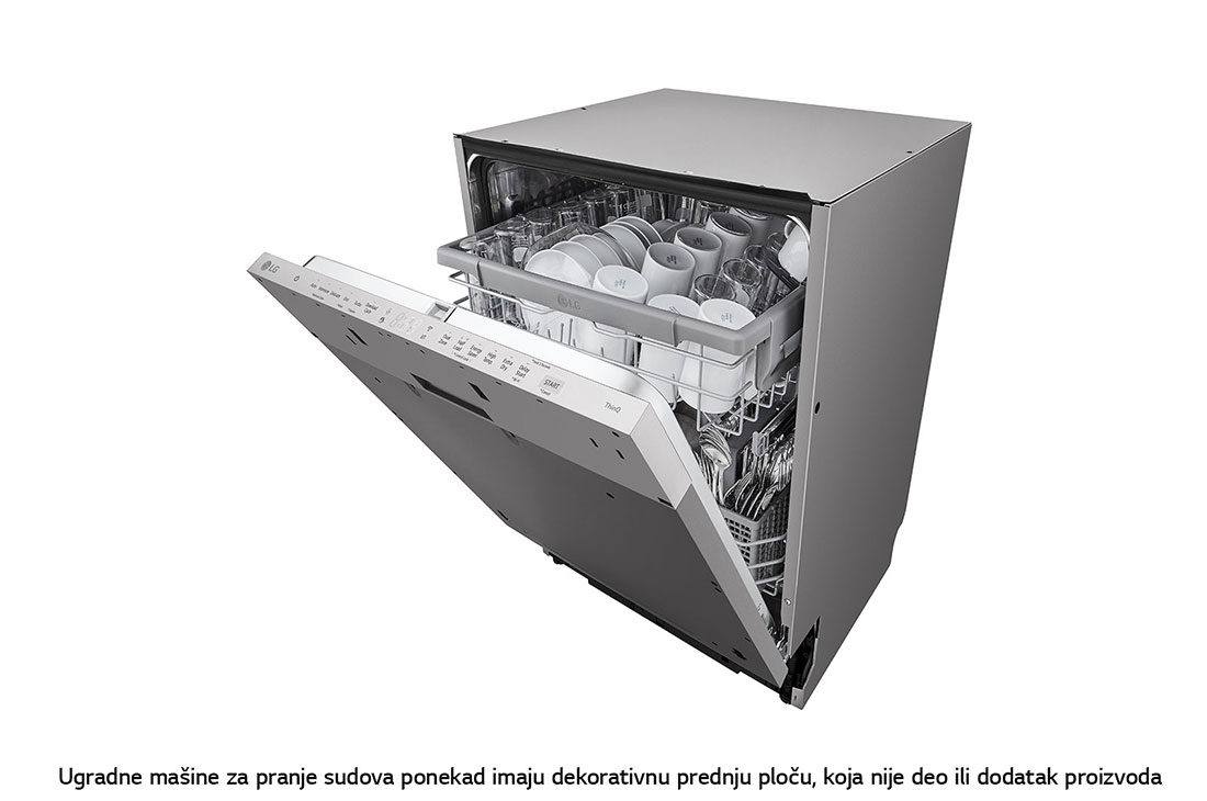LG QuadWash™ Ugradne parna mašina za pranje sudova, set za 14 kompleta, ThinQ™ WiFi funkcija, Detail, DB242TX, thumbnail 12