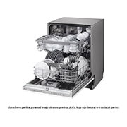 LG QuadWash™ Ugradne parna mašina za pranje sudova, set za 14 kompleta, ThinQ™ WiFi funkcija, Right open door view, DB242TX, thumbnail 10