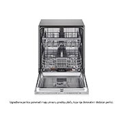 LG QuadWash™ Ugradne parna mašina za pranje sudova, set za 14 kompleta, ThinQ™ WiFi funkcija, Front view with door open, DB242TX, thumbnail 3