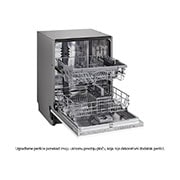 LG QuadWash™ Ugradne parna mašina za pranje sudova, set za 14 kompleta, ThinQ™ WiFi funkcija, left view, DB242TX, thumbnail 7