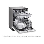 LG QuadWash™ Ugradne parna mašina za pranje sudova, set za 14 kompleta, ThinQ™ WiFi funkcija, left view, DB242TX, thumbnail 8