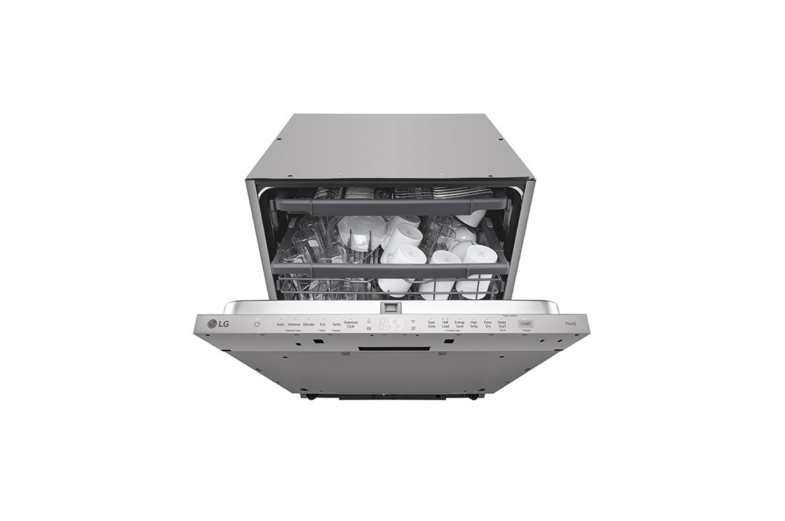 LG QuadWash™ Ugradne mašina za pranje sudova, set za 14 kompleta, ThinQ™ WiFi funkcija, Front door open, DB243TX, thumbnail 4