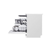 LG QuadWash™ Mašina za pranje sudova sa TrueSteam™ tehnologijom pare, set od 14 kompleta, ThinQ™  WiFi funkcija , side view with adjustable showcase, DF243FWS, thumbnail 6