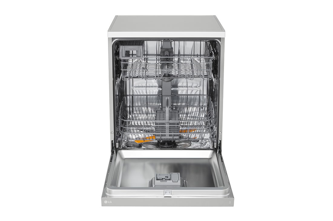 LG QuadWash™ Mašina za pranje sudova, set za 14 kompleta, Front view with door open, DF142FV, thumbnail 2