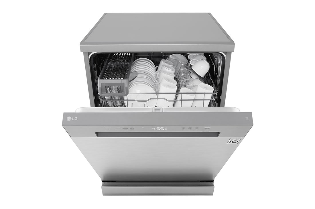 LG QuadWash™ Mašina za pranje sudova, set za 14 kompleta, Left view, DF142FV, thumbnail 4