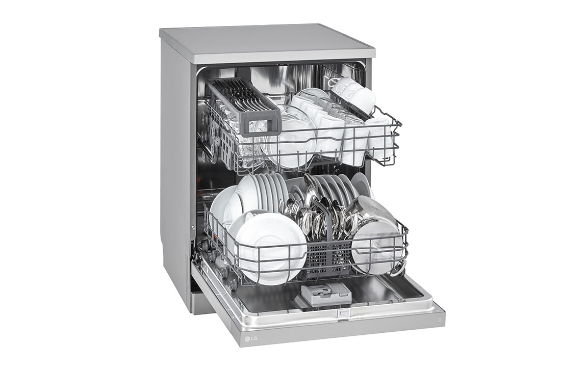 LG QuadWash™ Mašina za pranje sudova, set za 14 kompleta, Left view, DF142FV, thumbnail 6