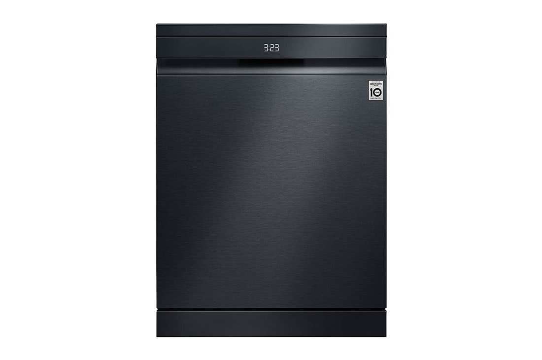 LG QuadWash™ Mašina za pranje sudova sa TrueSteam™ tehnologijom pare, vrata sa automatskim otvaranjem, set za 14 kompleta, ThinQ™ WiFi funkcija, Pogled Spreda, DF587HMS