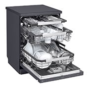 LG QuadWash™ Mašina za pranje sudova sa TrueSteam™ tehnologijom pare, vrata sa automatskim otvaranjem, set za 14 kompleta, ThinQ™ WiFi funkcija, Pogled sa leve strane, DF587HMS, thumbnail 6