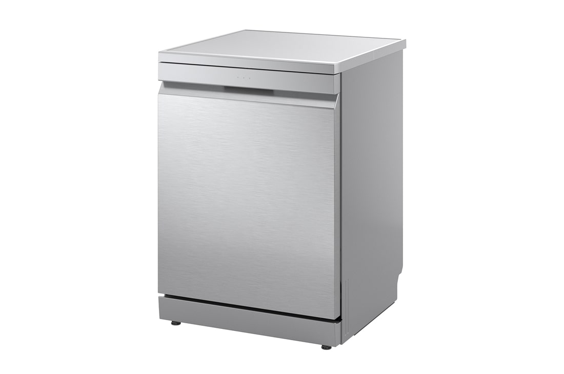 LG QuadWash™ Mašina za pranje sudova sa TrueSteam™ tehnologijom pare, vrata sa automatskim otvaranjem, set za 14 kompleta, ThinQ™ WiFi funkcija, Pogled sa desne strane, DF587HVS, thumbnail 11