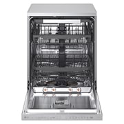 LG QuadWash™ Mašina za pranje sudova sa TrueSteam™ tehnologijom pare, vrata sa automatskim otvaranjem, set za 14 kompleta, ThinQ™ WiFi funkcija, Pogled sa leve strane, DF587HVS, thumbnail 6