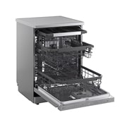 LG QuadWash™ Mašina za pranje sudova sa TrueSteam™ tehnologijom pare, vrata sa automatskim otvaranjem, set za 14 kompleta, ThinQ™ WiFi funkcija, Pogled sa desne strane, DF587HVS, thumbnail 10