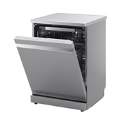 LG QuadWash™ Mašina za pranje sudova sa TrueSteam™ tehnologijom pare, vrata sa automatskim otvaranjem, set za 14 kompleta, ThinQ™ WiFi funkcija, Pogled sa desne strane, DF587HVS, thumbnail 12