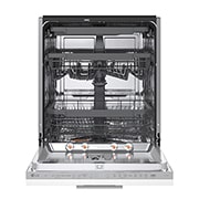 LG QuadWash™ Ugradne parna mašina za pranje sudova sa TrueSteam™ tehnologijom pare, vrata sa automatskim otvaranjem, set za 14 kompleta, ThinQ™  WiFi funkcija, front open view, DB375TXS, thumbnail 2