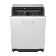 LG QuadWash™ Mašina za pranje sudova, Vrata sa automatskim otvaranjem, set za 14 kompleta, ThinQ™  WiFi funkcija, front open view, DB273TX, thumbnail 4