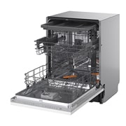 LG QuadWash™ Mašina za pranje sudova, Vrata sa automatskim otvaranjem, set za 14 kompleta, ThinQ™  WiFi funkcija, 30 side open view, DB273TX, thumbnail 14