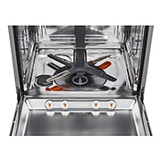 LG QuadWash™ Ugradne parna mašina za pranje sudova sa TrueSteam™ tehnologijom pare, vrata sa automatskim otvaranjem, set za 14 kompleta, ThinQ™  WiFi funkcija, Pogled odozgo spreda, DB597TXS, thumbnail 4