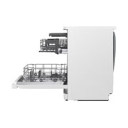 LG QuadWash™ Mašina za pranje sudova sa TrueSteam™ tehnologijom pare, vrata sa automatskim otvaranjem, set za 14 kompleta, ThinQ™ WiFi funkcija, side view, DF273FWS, thumbnail 17