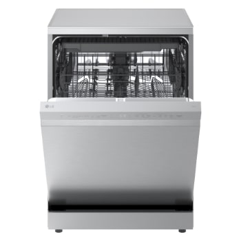 LG QuadWash™ Mašina za pranje sudova sa TrueSteam™ tehnologijom pare, vrata sa automatskim otvaranjem, set za 14 kompleta, ThinQ™ WiFi funkcija, side view with utensils stored, DF273FVS, thumbnail 5