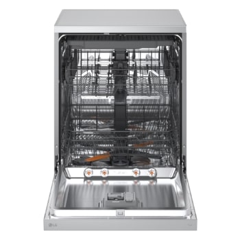 LG QuadWash™ Mašina za pranje sudova sa TrueSteam™ tehnologijom pare, vrata sa automatskim otvaranjem, set za 14 kompleta, ThinQ™ WiFi funkcija, side view with adjustable showcase, DF273FVS, thumbnail 6