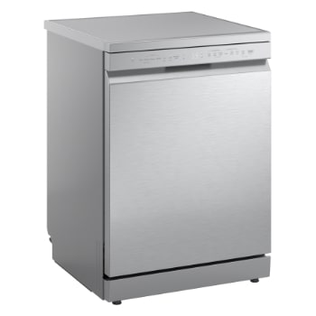 LG QuadWash™ Mašina za pranje sudova sa TrueSteam™ tehnologijom pare, vrata sa automatskim otvaranjem, set za 14 kompleta, ThinQ™ WiFi funkcija, right side with utensils stored , DF273FVS, thumbnail 7