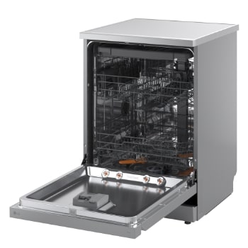 LG QuadWash™ Mašina za pranje sudova sa TrueSteam™ tehnologijom pare, vrata sa automatskim otvaranjem, set za 14 kompleta, ThinQ™ WiFi funkcija, side view, DF273FVS, thumbnail 13