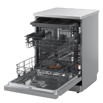 LG QuadWash™ Mašina za pranje sudova sa TrueSteam™ tehnologijom pare, vrata sa automatskim otvaranjem, set za 14 kompleta, ThinQ™ WiFi funkcija, rear view, DF273FVS, thumbnail 14