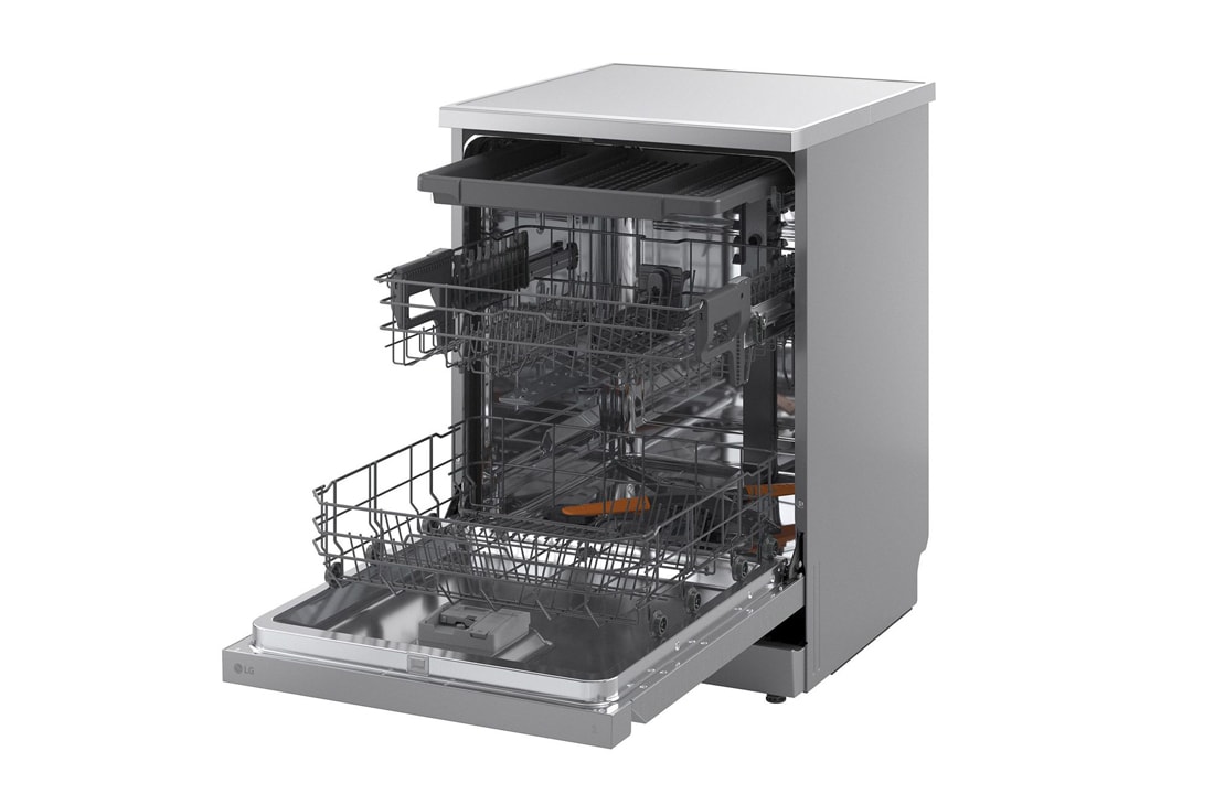 LG QuadWash™ Mašina za pranje sudova, Vrata sa automatskim otvaranjem, set za 14 kompleta, rear view, DF273FV, thumbnail 14