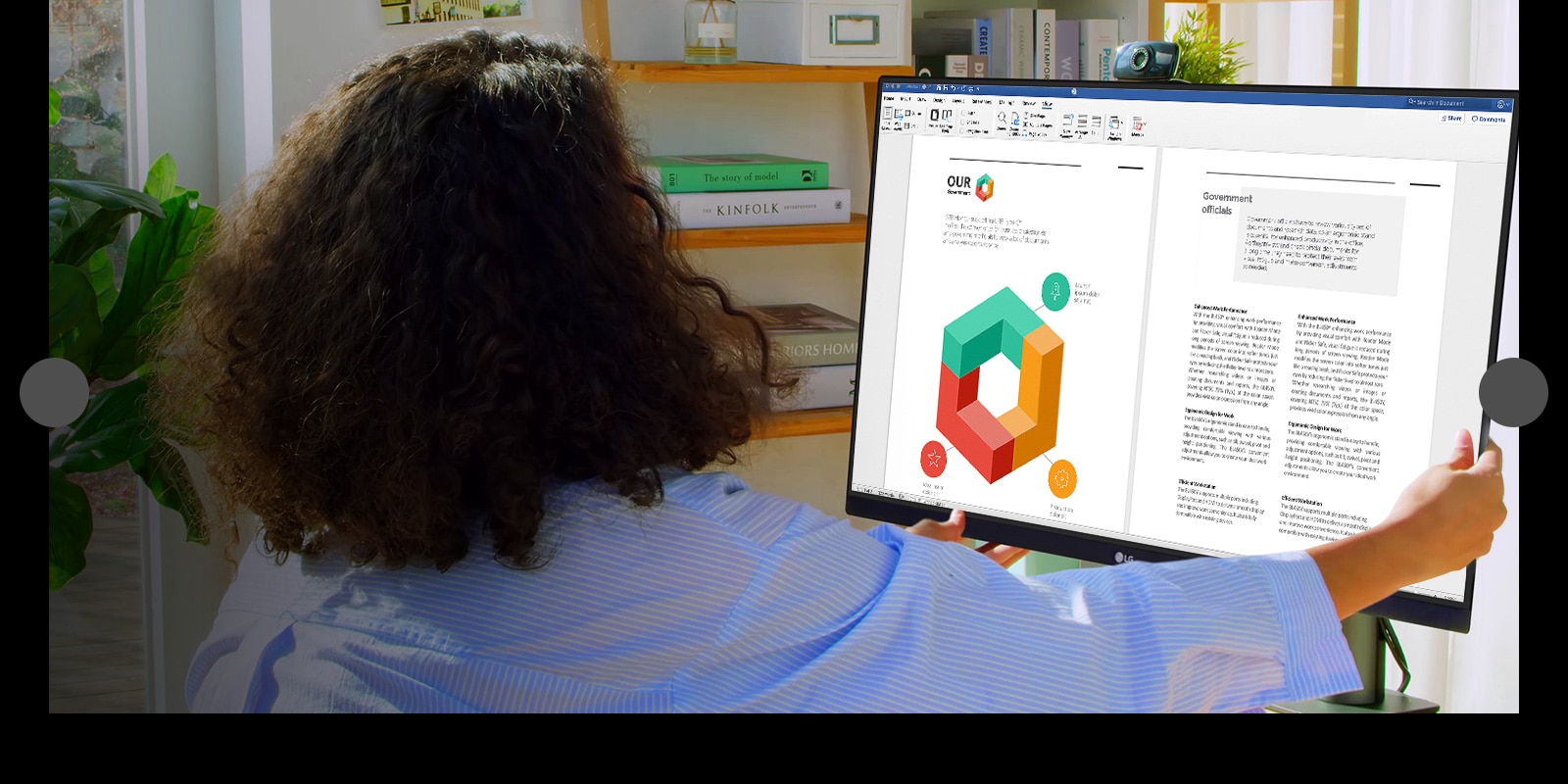 LG QHD Monitor Ergo za kancelarijske radnike