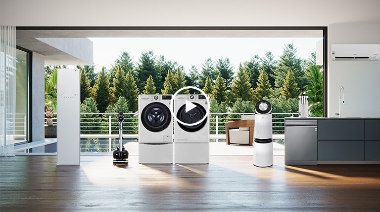 Video-sadržaj prikazuje kako porodica dobro živi uz LG aparate za domaćinstvo