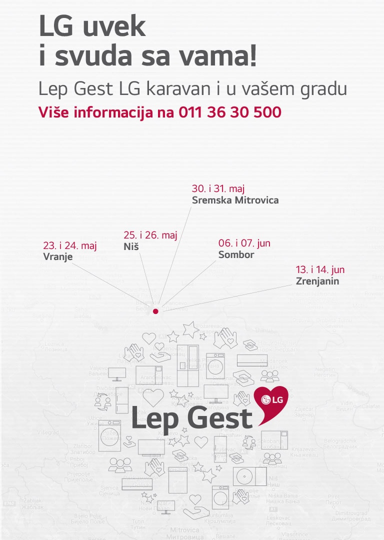 LG uvek i svuda sa vama uz Lep Gest karavan 