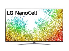 Nano96 sa malim kuglicama boje koje iskaču iz dna ekrana i 8K logo u donjem desnom uglu.