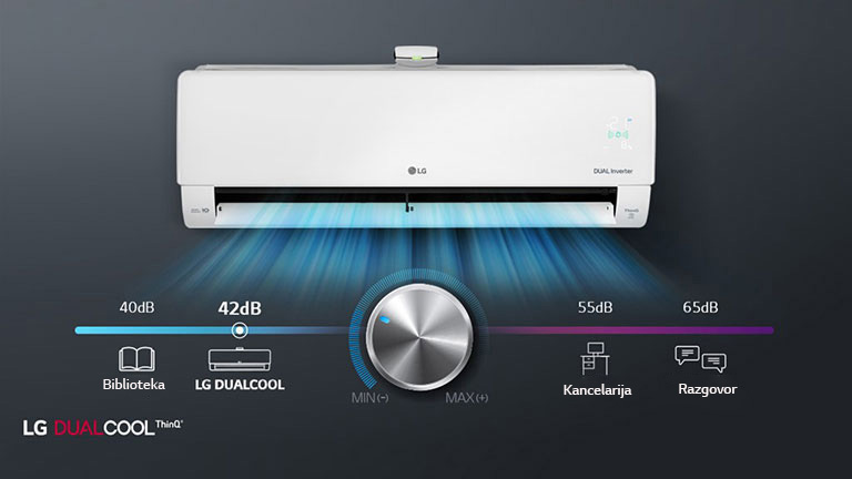 Stepen buke klima uređaja je 42 dB – tiho je kao u biblioteci.