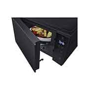 LG Mikrotalasna pećnica od 20L, Easi Clean unutrašnjim premazom, Top door open with food, MS2032GAS, thumbnail 5