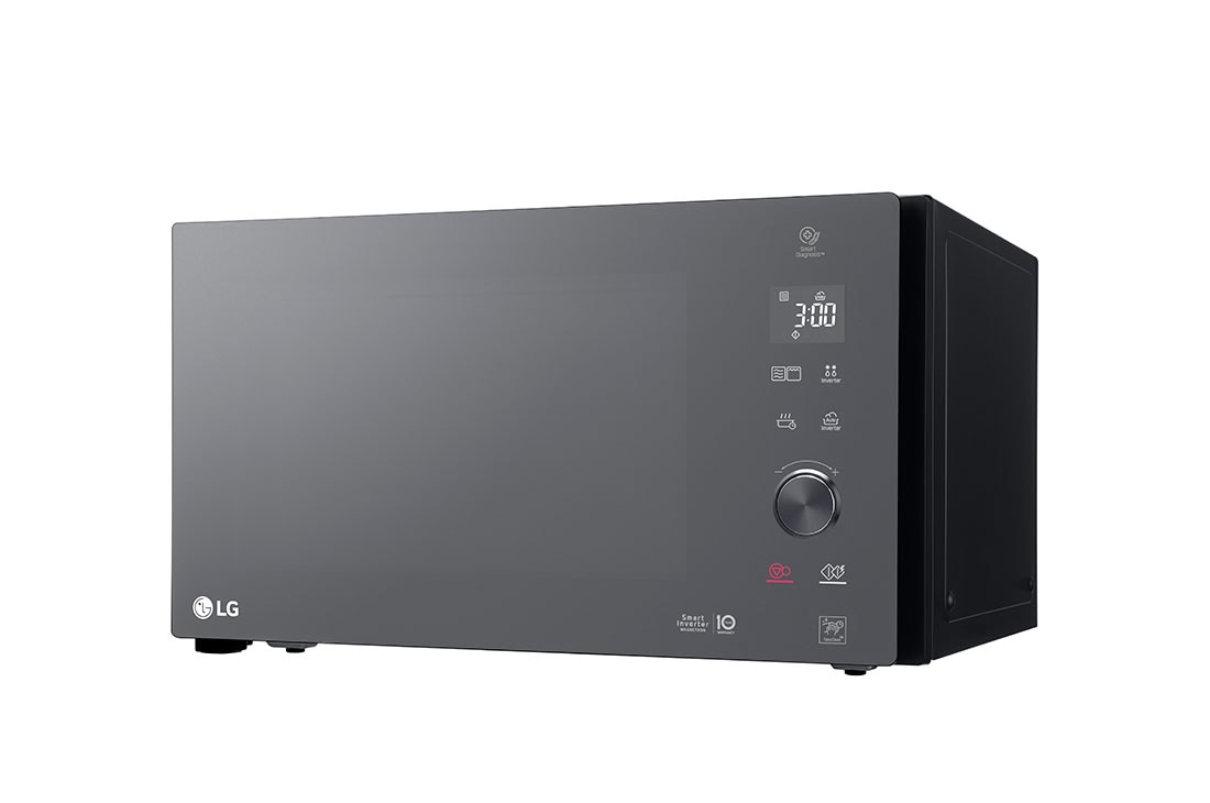 LG Mikrotalasna rerna od 25L sa roštiljem, Smart Inverter tehnologija, Funkcija zdravog prženja, EasyClean™ unutrašnji premaz, Left view, MH6565DPR, thumbnail 3